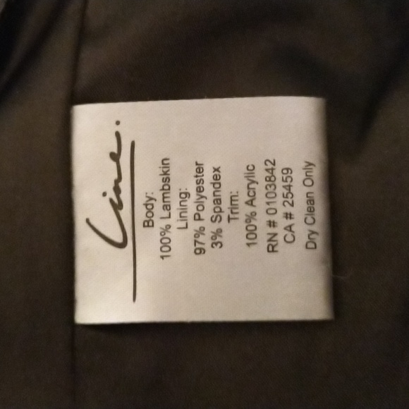 Buttery soft black lambskin LINE bomber jacket new and stylishly luxurious. - Picture 10 of 11